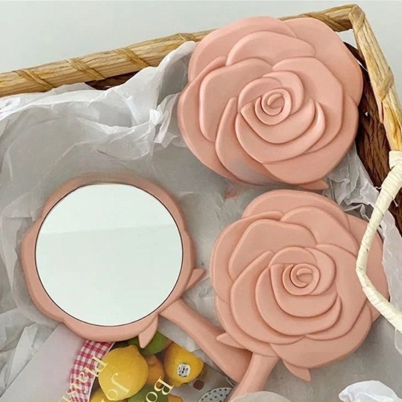 Beauty Flower Makeup - Espejo de maquillaje portátil con forma