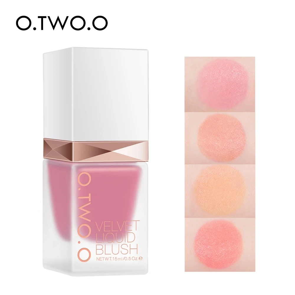 Beauty Flower Makeup - O.TWO.O colorete líquido, 4 colores, rubor