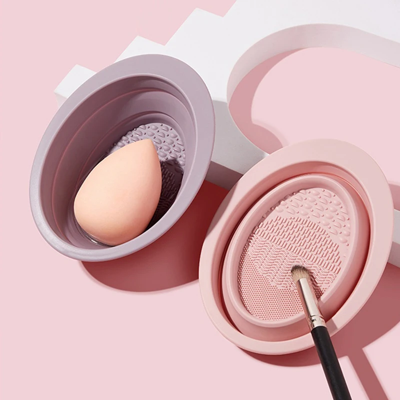 Beauty Makeup Brushes - Tazón de Silicona para Limpiar Brochas