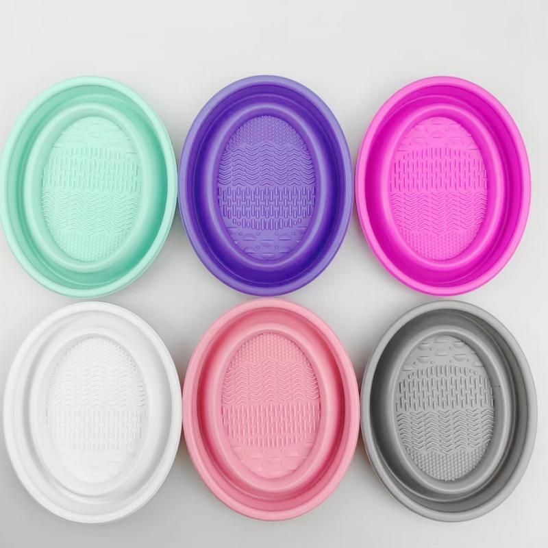 Beauty Makeup Brushes - Cuenco de limpieza plegable para esponjas