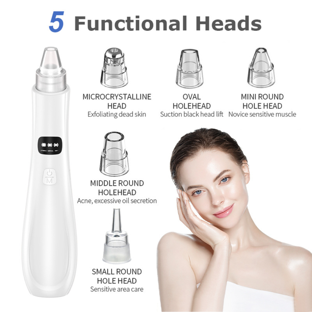 Pore Vacuum - Removedor eléctrico de espinillas, 3 modos