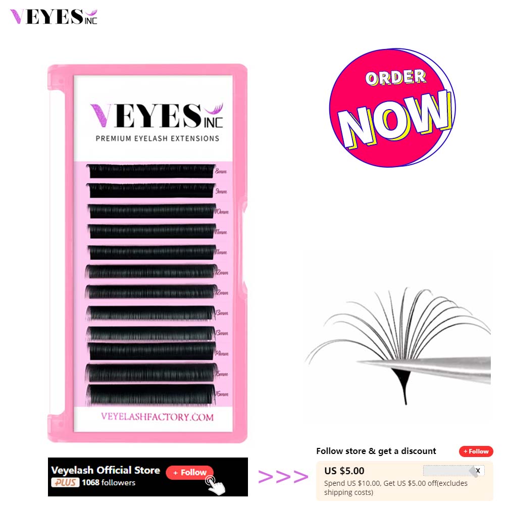 Beauty Flower Makeup - Veyes-extensiones de pestañas Veyelash CC Curl,