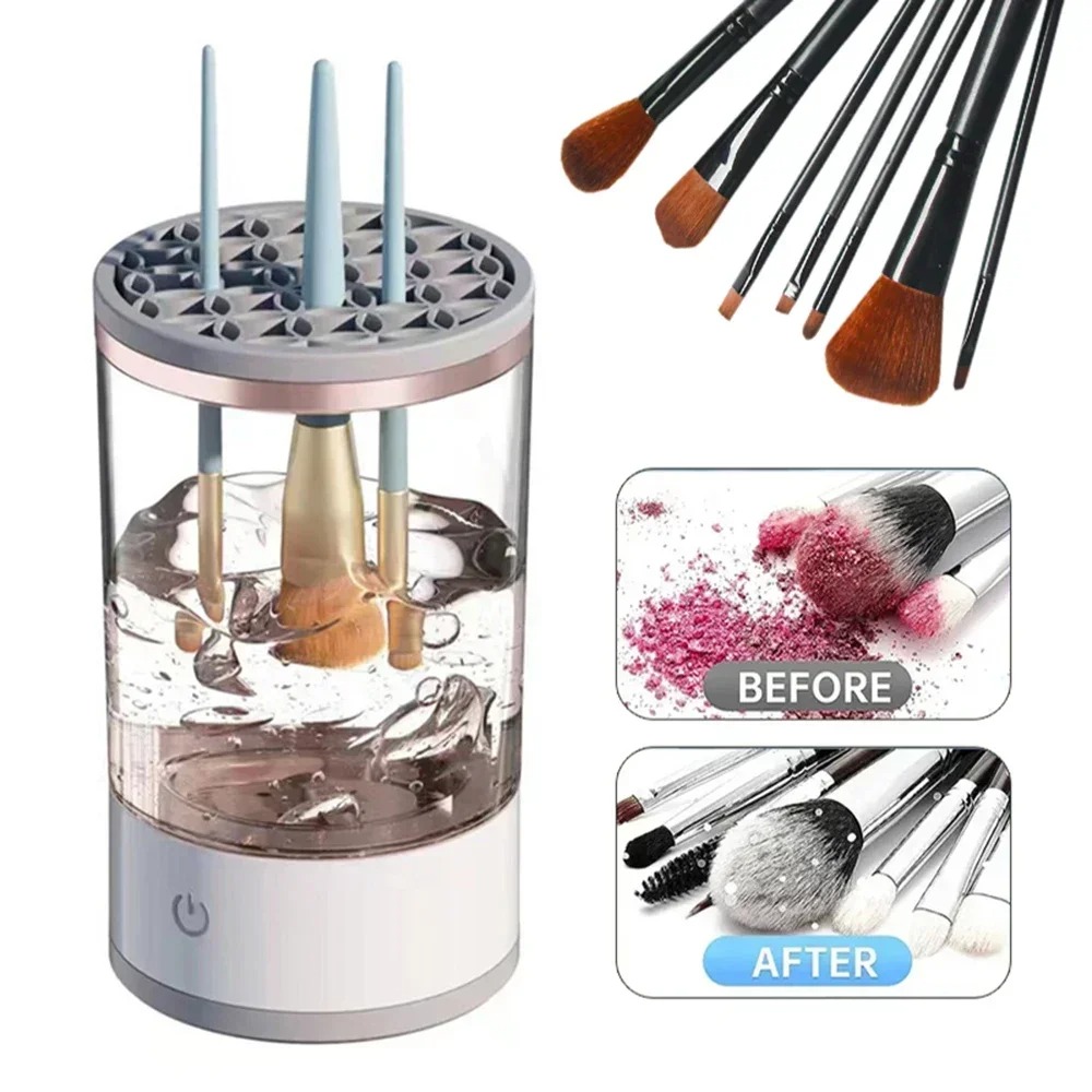 Beauty Makeup Fashion - Limpiador de Brochas de Maquillaje Eléctrico