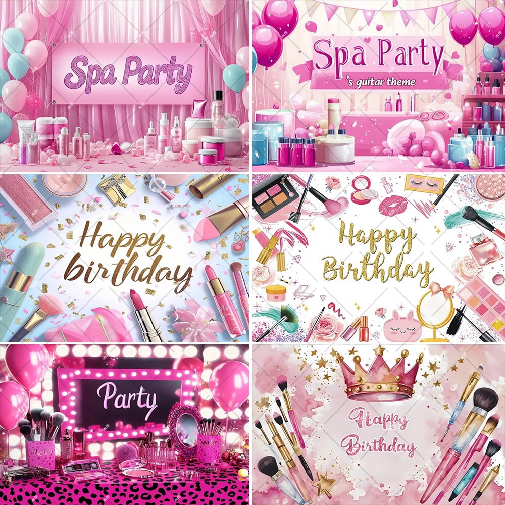 Beauty Flower Makeup - Fondo de cartel personalizado para fiesta