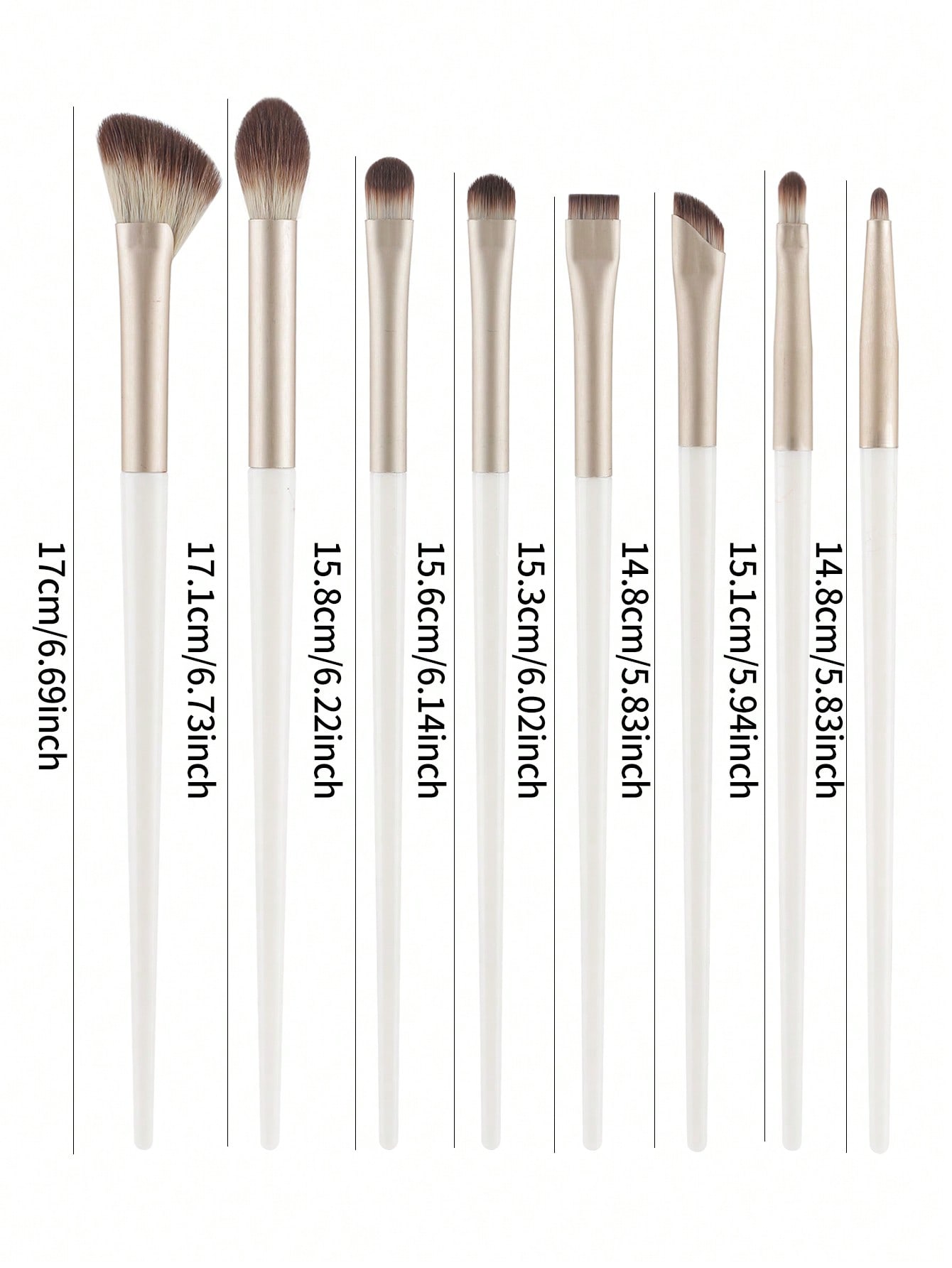 Juego de 8 Brochas de Precisió - Beauty Makeup Fashion reseña y precio