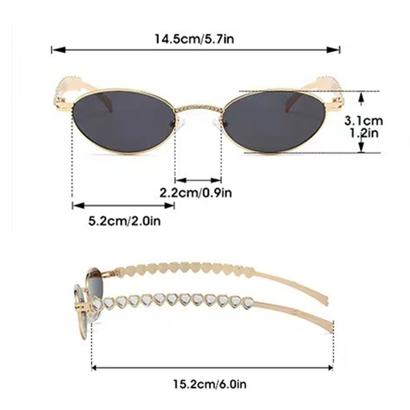 1 pieza de gafas de joyería co - Beauty Makeup Fashion reseña y precio