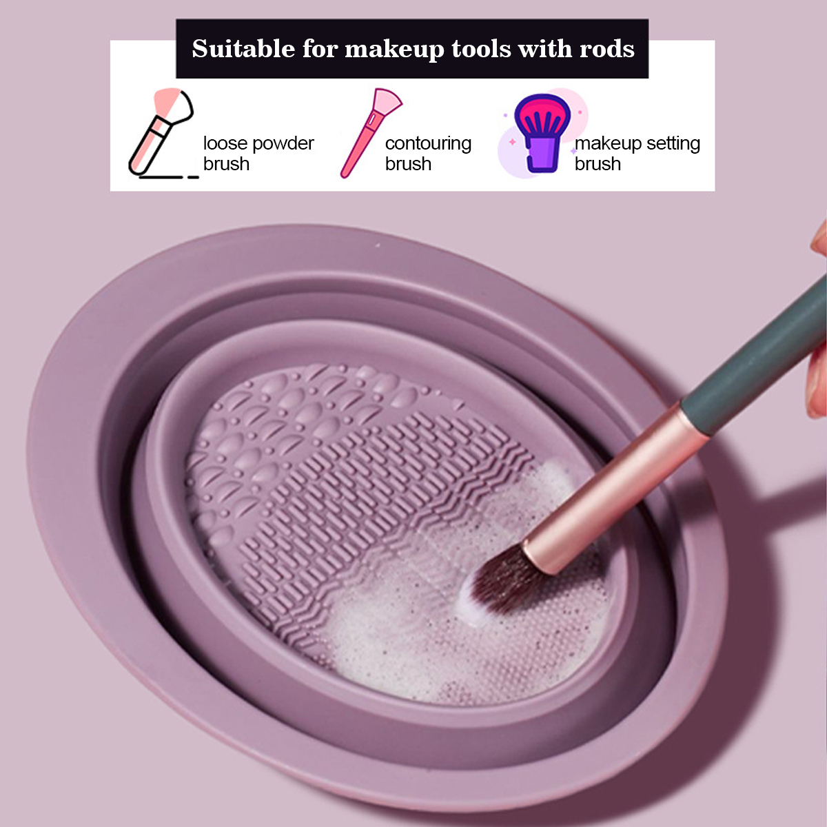 Tazón de Silicona para Limpiar - Beauty Makeup Brushes reseña y precio