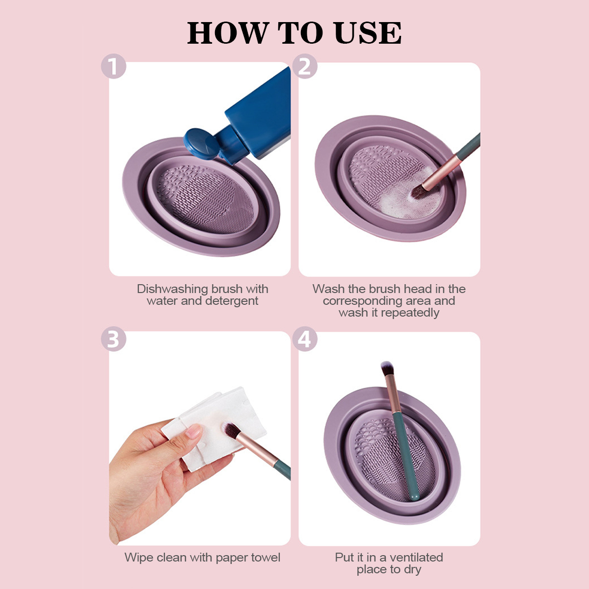 Tazón de Silicona para Limpiar - Beauty Makeup Brushes reseña y precio