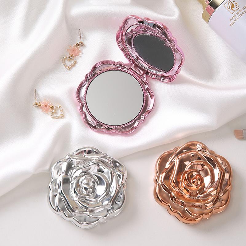 Mini espejo portátil Retro con - Beauty Flower Makeup reseña y precio