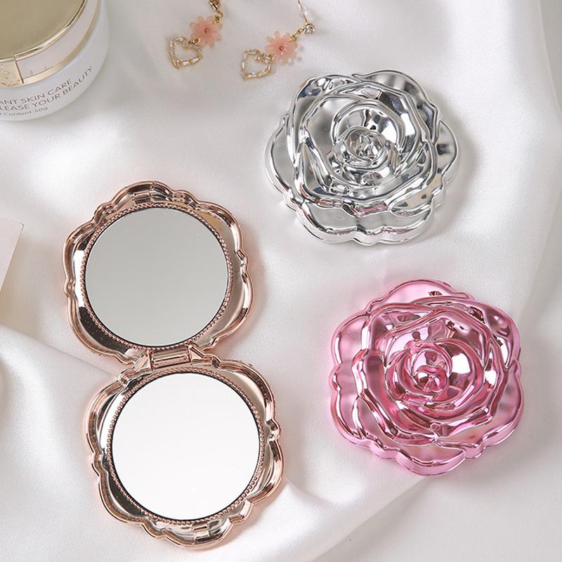 Mini espejo portátil Retro con - Beauty Flower Makeup reseña y precio