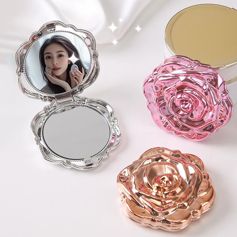 Mini espejo portátil Retro con - Beauty Flower Makeup reseña y precio