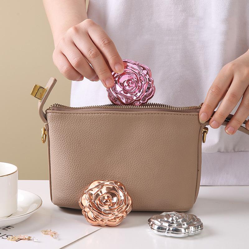 Mini espejo portátil Retro con - Beauty Flower Makeup reseña y precio
