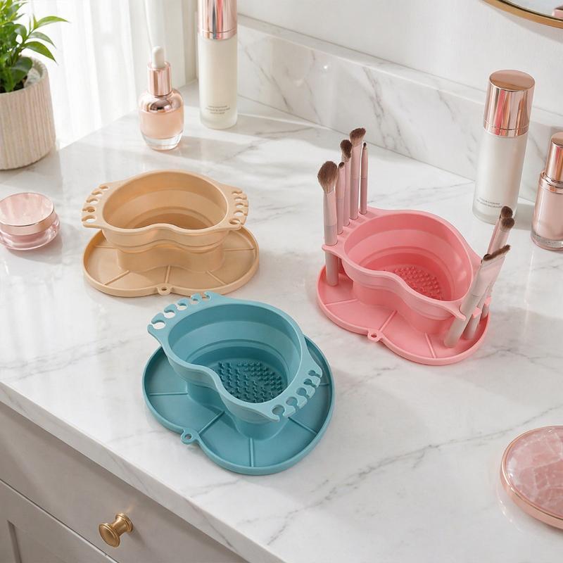 Cubo de Lavado Plegable de Sil - Beauty Makeup Brushes reseña y precio