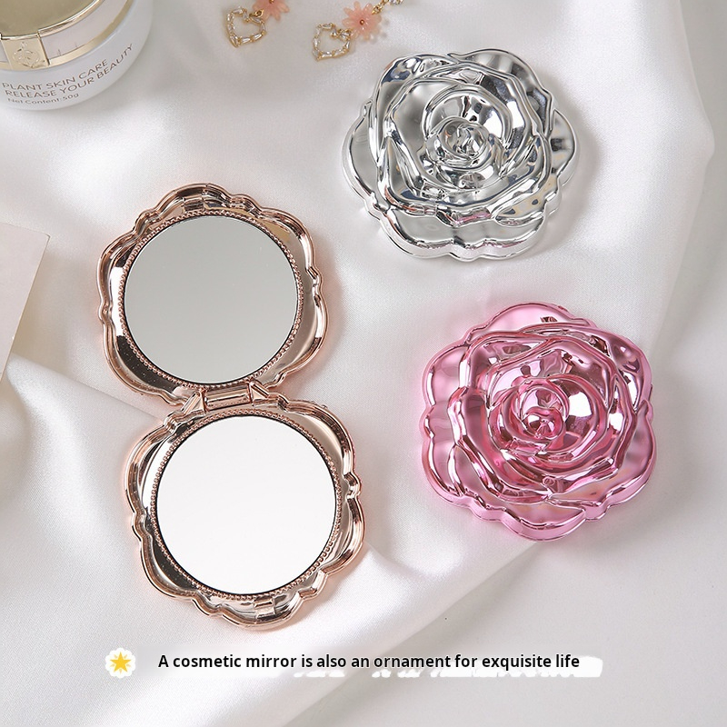 Mini espejo portátil Retro con - Beauty Flower Makeup reseña y precio