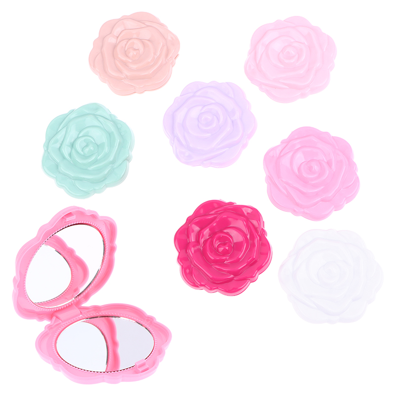 Mini espejo portátil Retro con - Beauty Flower Makeup reseña y precio