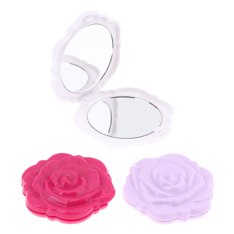 Mini espejo portátil Retro con - Beauty Flower Makeup reseña y precio