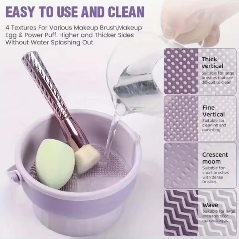 Tazón de limpieza para brochas - Beauty Makeup Brushes reseña y precio
