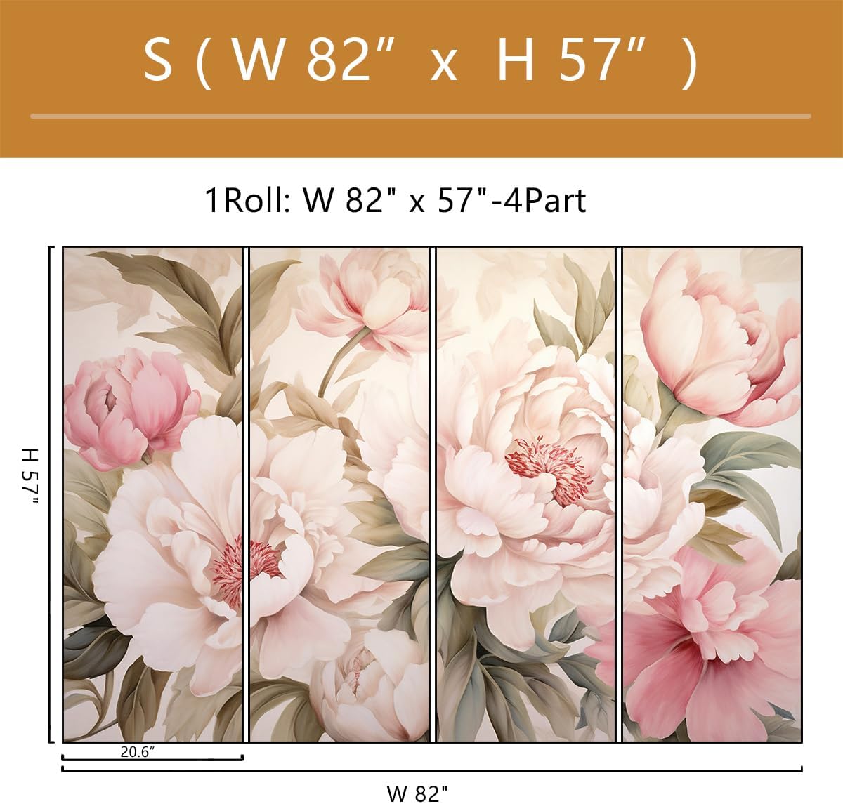 Elegante Mural Floral de Peoní - Beauty Flower Makeup reseña y precio