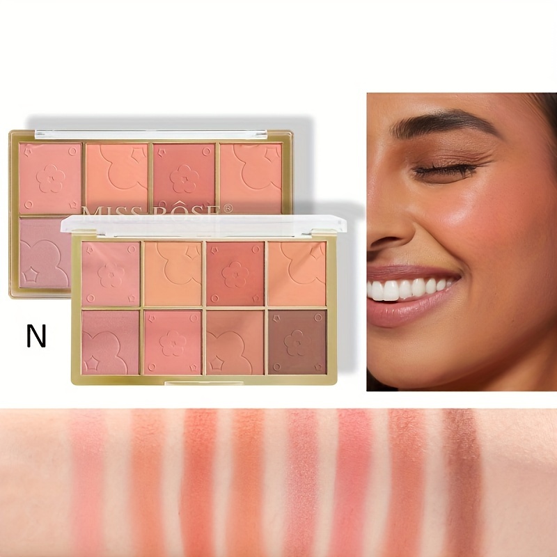 Paleta de rubor mate de 8 colo - Beauty Flower Makeup reseña y precio